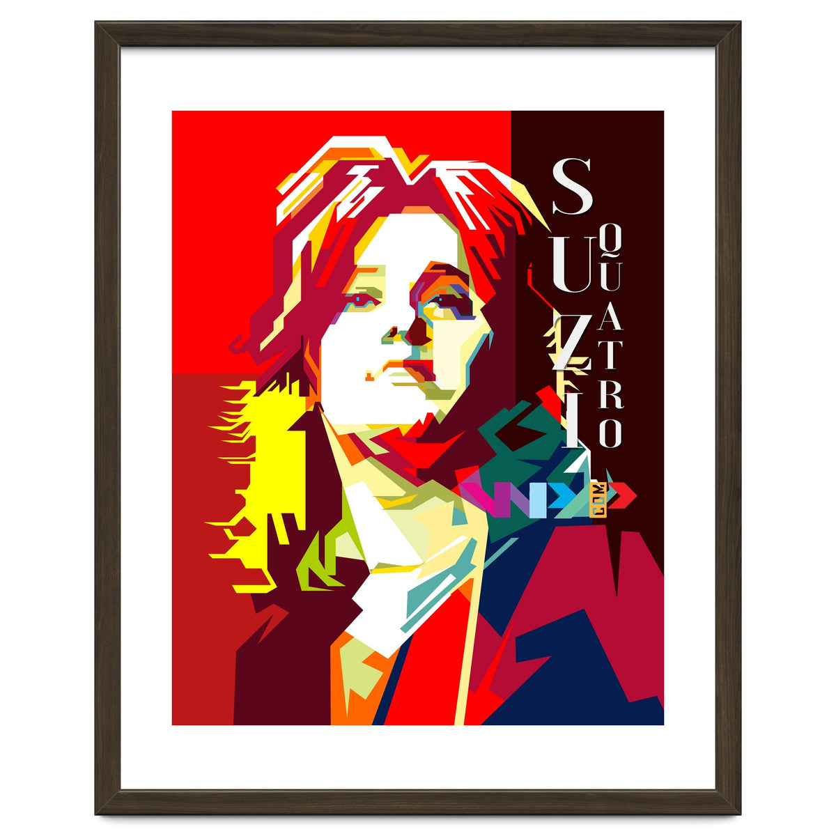 Suzi Quatro Rock N Roll Blues Singer Musician Pop Art WPAP