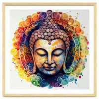 Rainbow Mandala Buddha Portrait