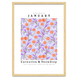 Carnation & Snowdrop January Birth Flower thumbnail