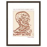Skull Of A Skeleton With A Burning Cigarette thumbnail