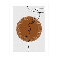 Abstract Brown and Black Lines (Print Only)