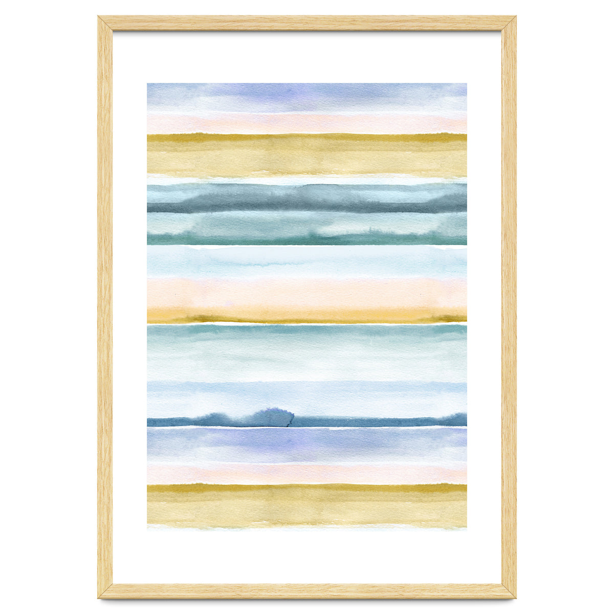 Relaxing Calm Stripes Blue Yellow