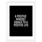 A positive mindset equals to a positive life thumbnail