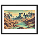 Vintage Chile, Torres Del Paine Poster thumbnail