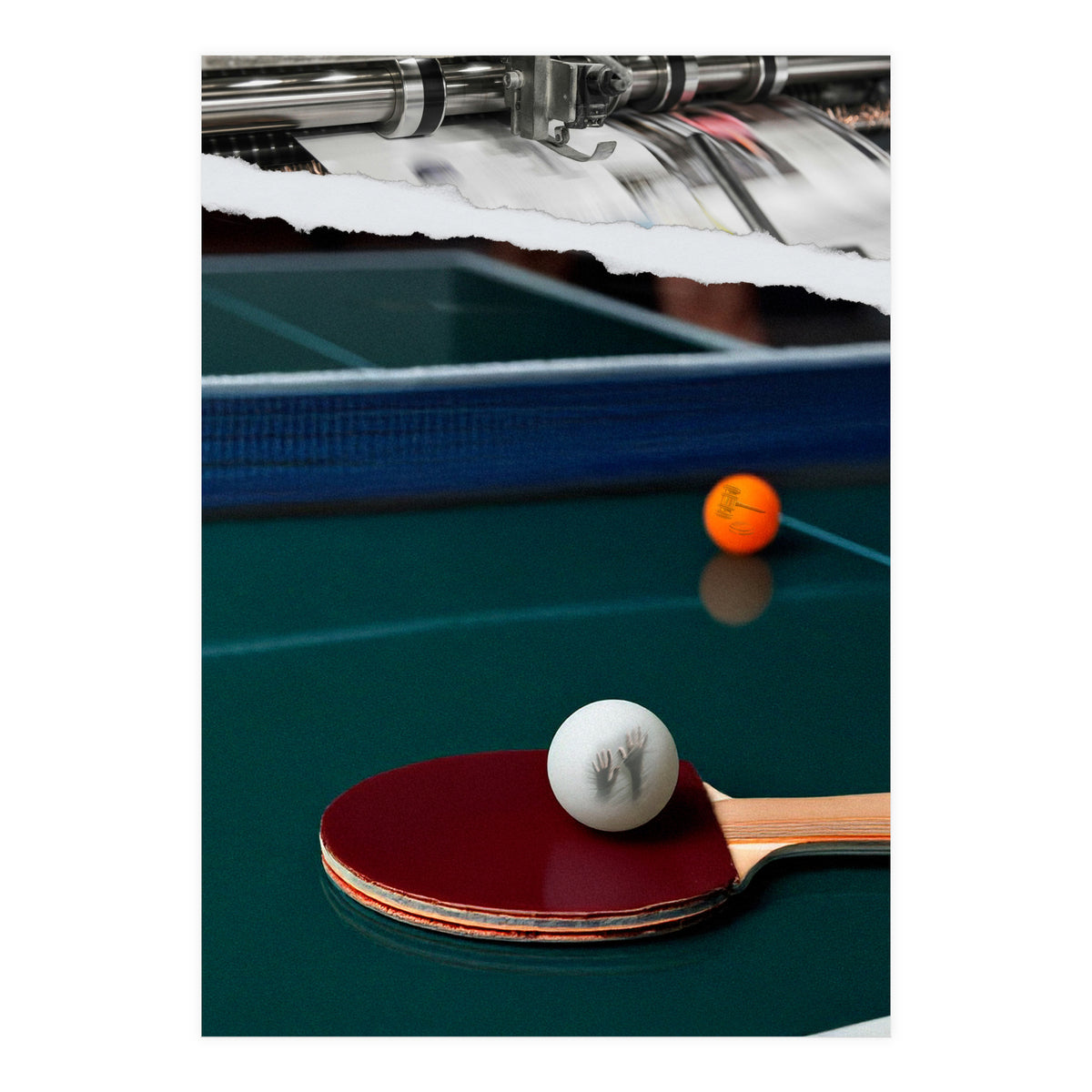 The Serve And Spin (Print Only)