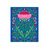 Bold Symmetrical Floral  (Print Only) thumbnail
