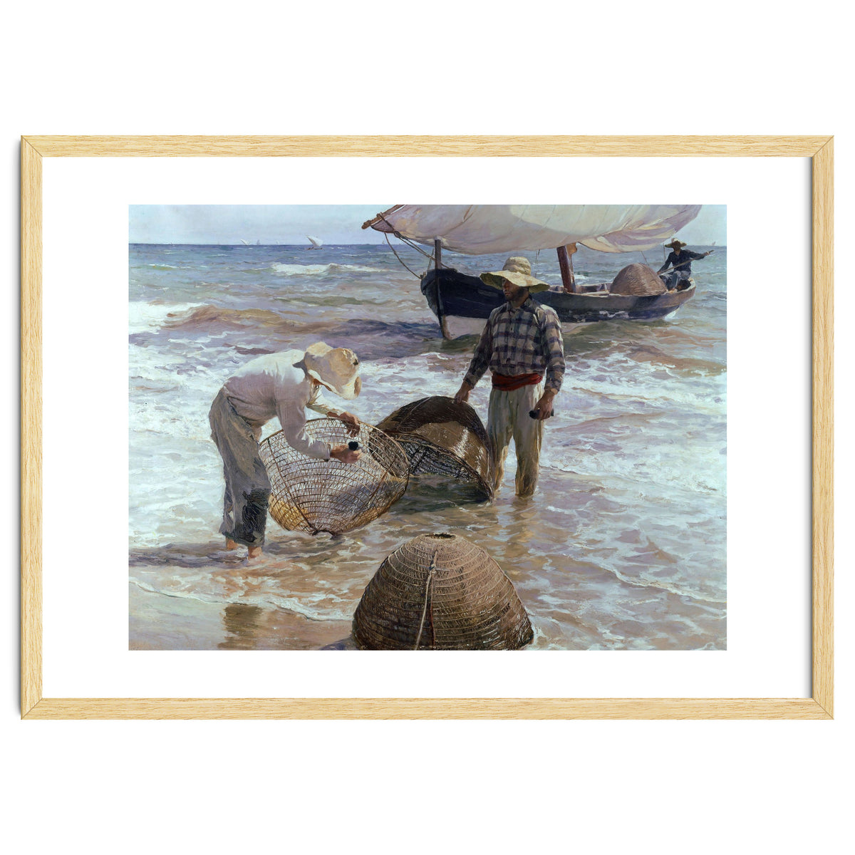 'Valencian Fishermen', 1895, Oil on canvas, 65 x 87 cm.