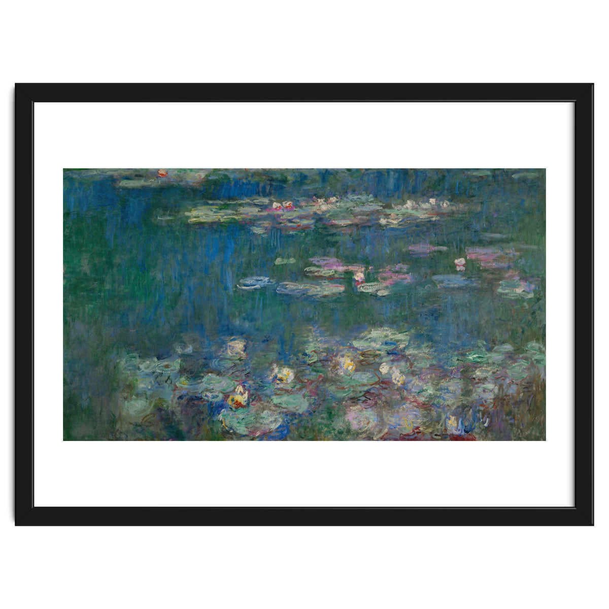 Les Nympheas, green reflections-water lillies, green reflections. Canvas. Inv. 20102.