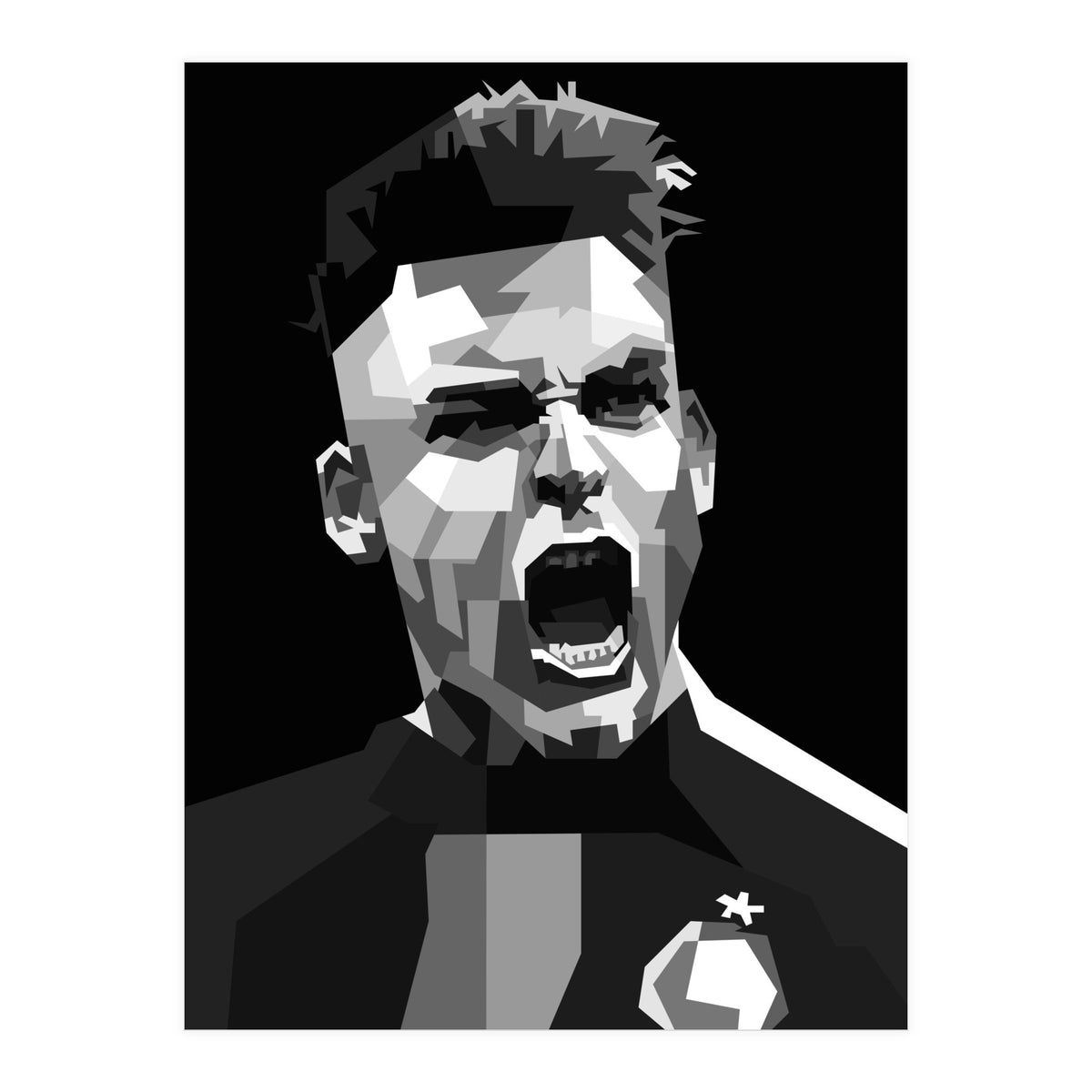 Lautaro Martinez Football Striker (Print Only)