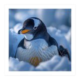 Gentoo Penguin In Its Natural Snowy Habitat (Print Only) thumbnail