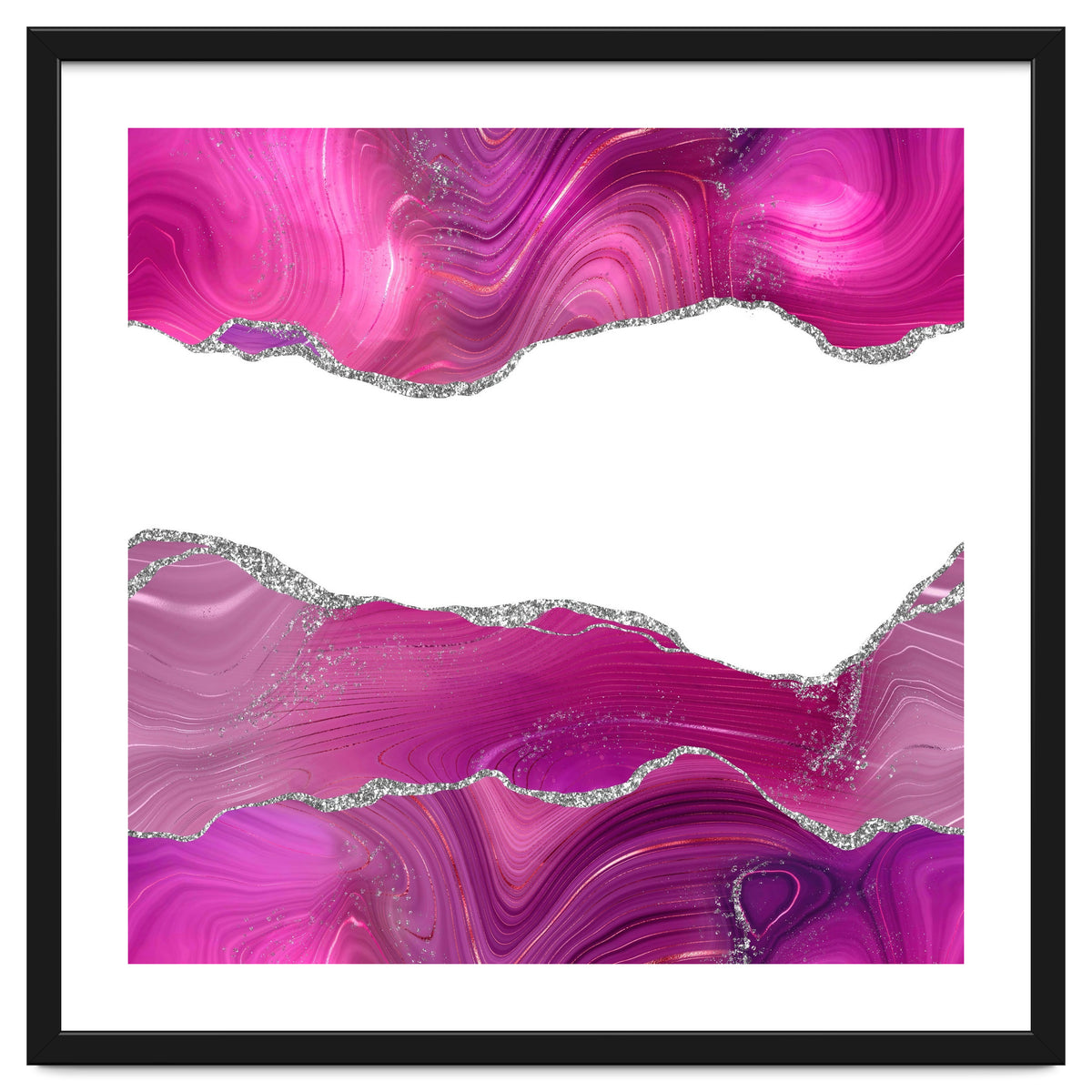 Magenta & Silver Agate Texture 08