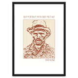 Self Portrait With Grey Felt Hat – Vincent Van Gogh thumbnail