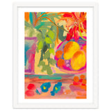 Colorful abstract summer lemons floral still life thumbnail