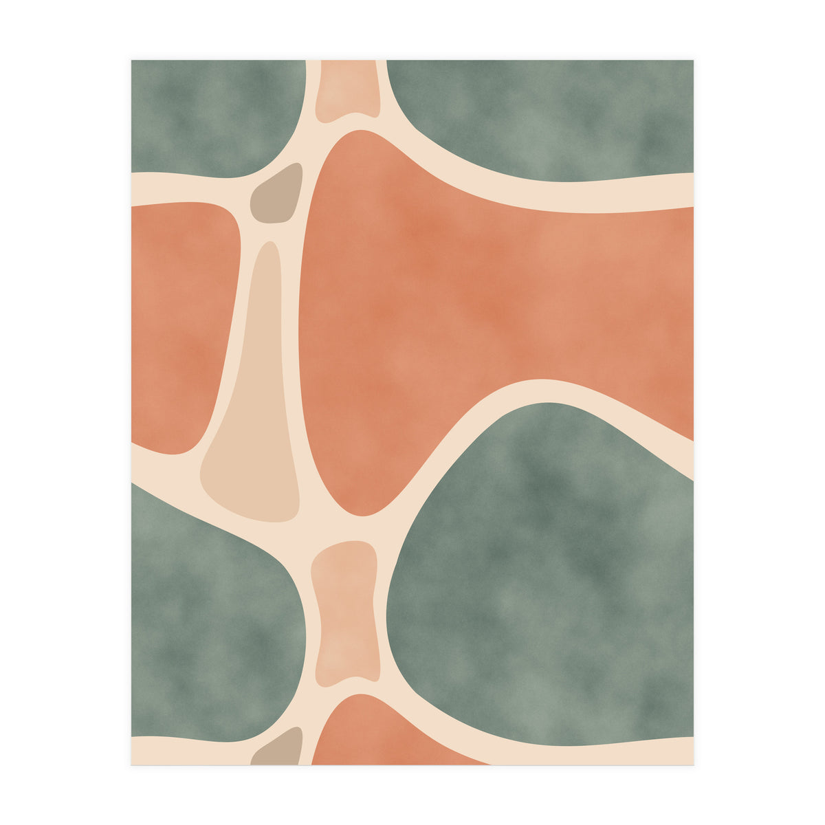 Earth Tones Shapes (Print Only)