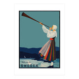 Sweden, Woman With Alp Horn (Print Only) thumbnail