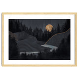 Abstract Landscape Midnight Moon thumbnail