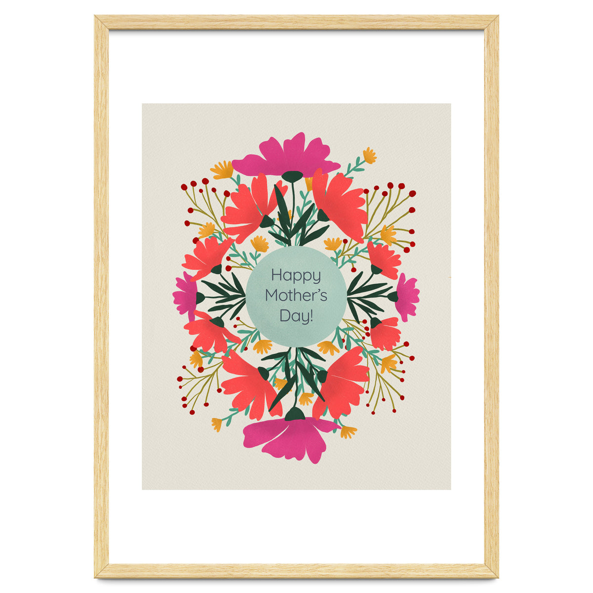 Happy mother's day floral design