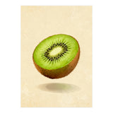 Kiwi Slice, Watercolor Fruit, Fresh Green Art (Print Only) thumbnail