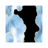 Blue & Gold Glitter Agate Texture 01  (Print Only) thumbnail