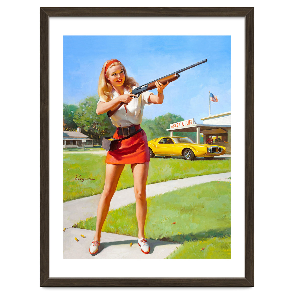 Pinup Shooting Girl