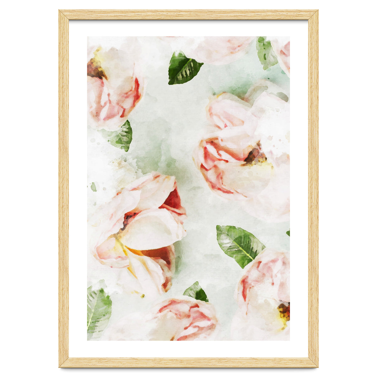 Roses & Foliage Watercolor