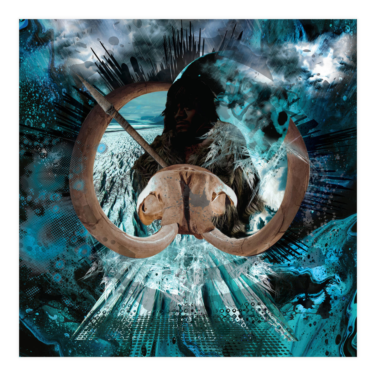 Mammoth Hunt Ice Age (Print Only)