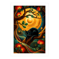 Black Cat Retro Contemporer (Print Only)