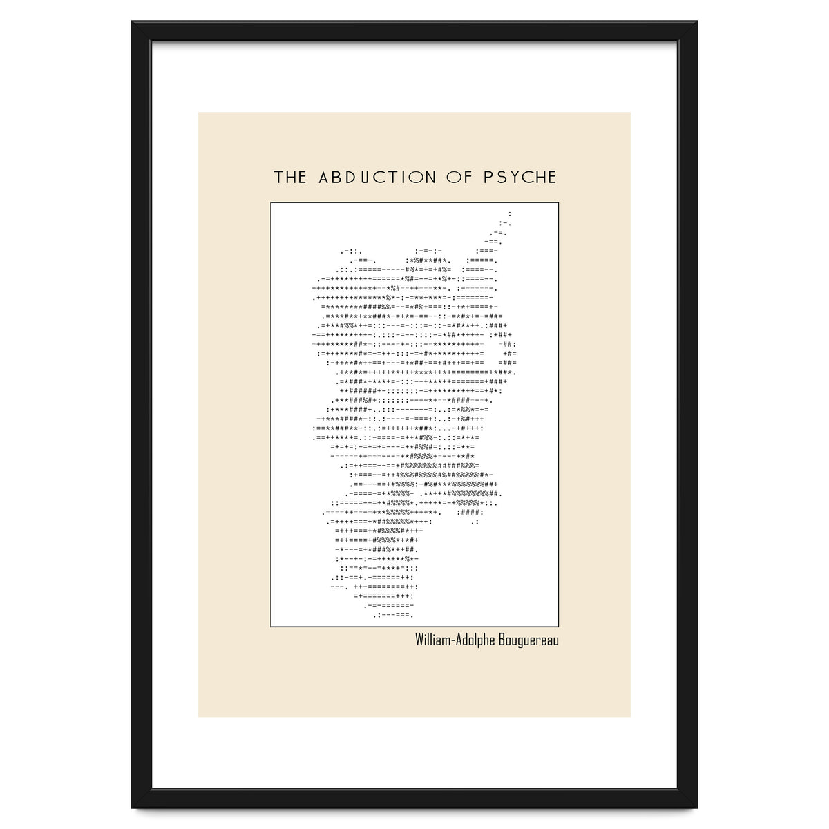 The Abduction of Psyche (1895) – William-Adolphe Bouguereau (ascii art)