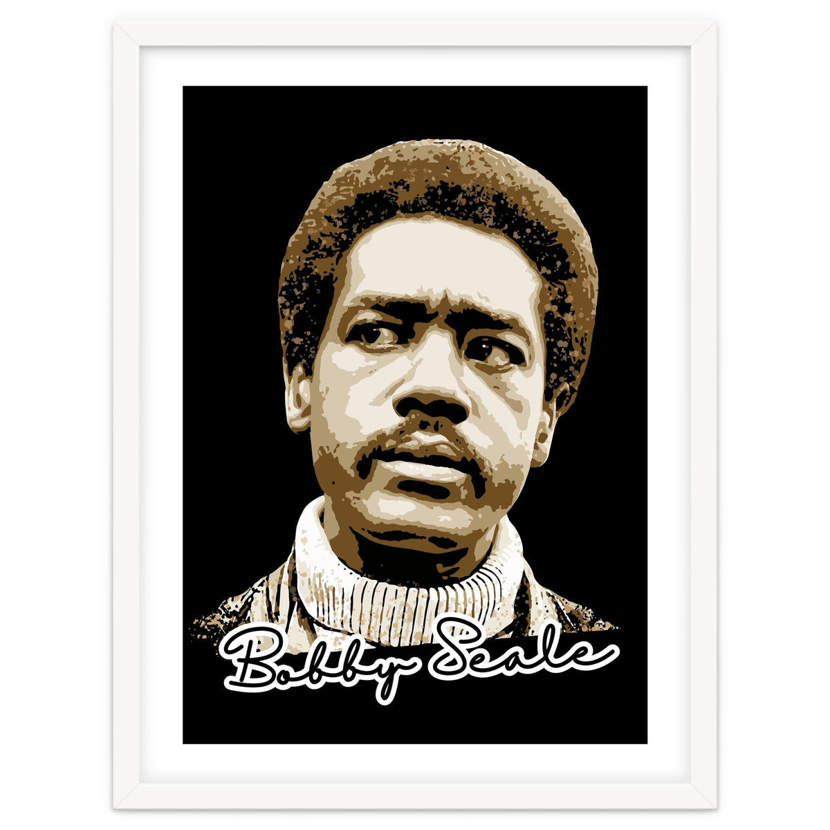 Bunchy Carter American Activist Legend in Vintage Style