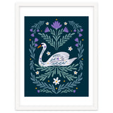Swan Purple And Teal thumbnail