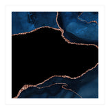 Navy & Rose Gold Agate Texture 04 (Print Only) thumbnail