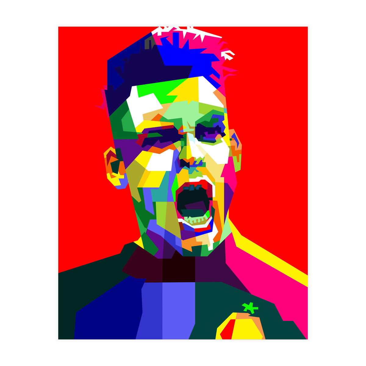 Lautaro Martinez Football Striker Pop Art (Print Only)