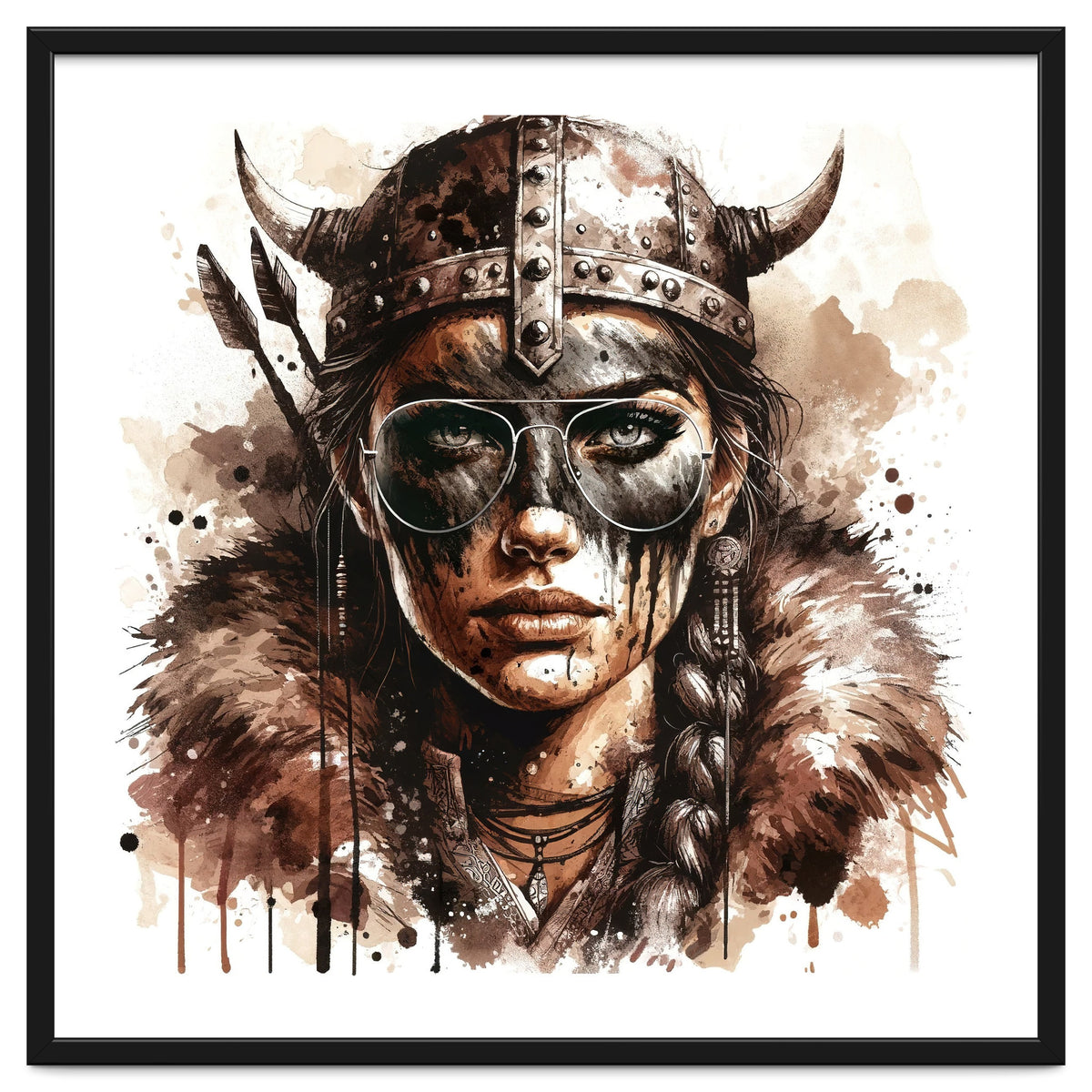 Modern Viking Woman Portrait