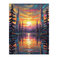 A Cybernetic Sunset Reflecting the Symbiosis (Print Only)