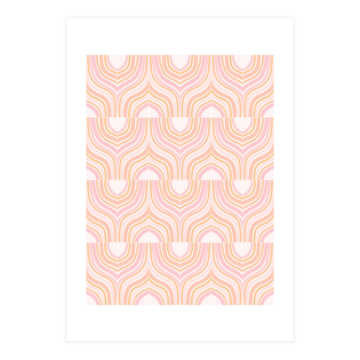 Peachy Marbeling Tiles (Print Only)