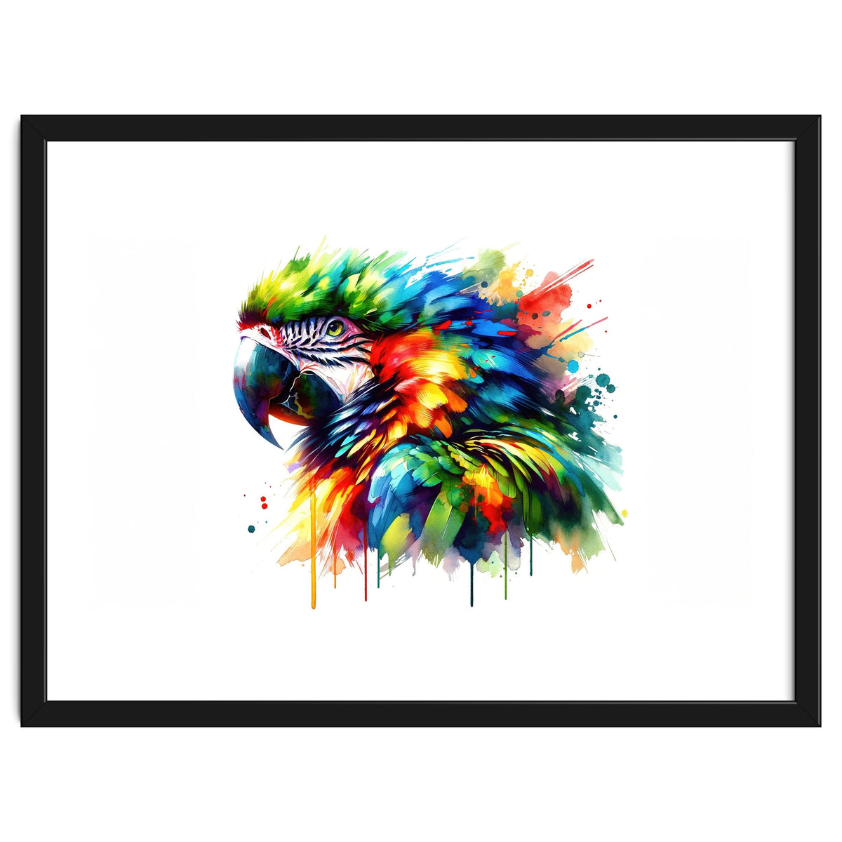 Vibrant Tropical Parrot Portrait