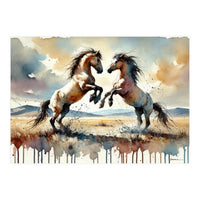 Rearing Horses (Print Only)
