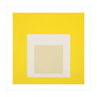 JOSEF ALBERS - HOMAGE TO THE SQUARE YELLOW WHITE (Print Only)
