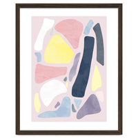 Organic Rustic Abstract Shapes Pastel I