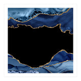 Navy & Gold Agate Texture 18  (Print Only) thumbnail