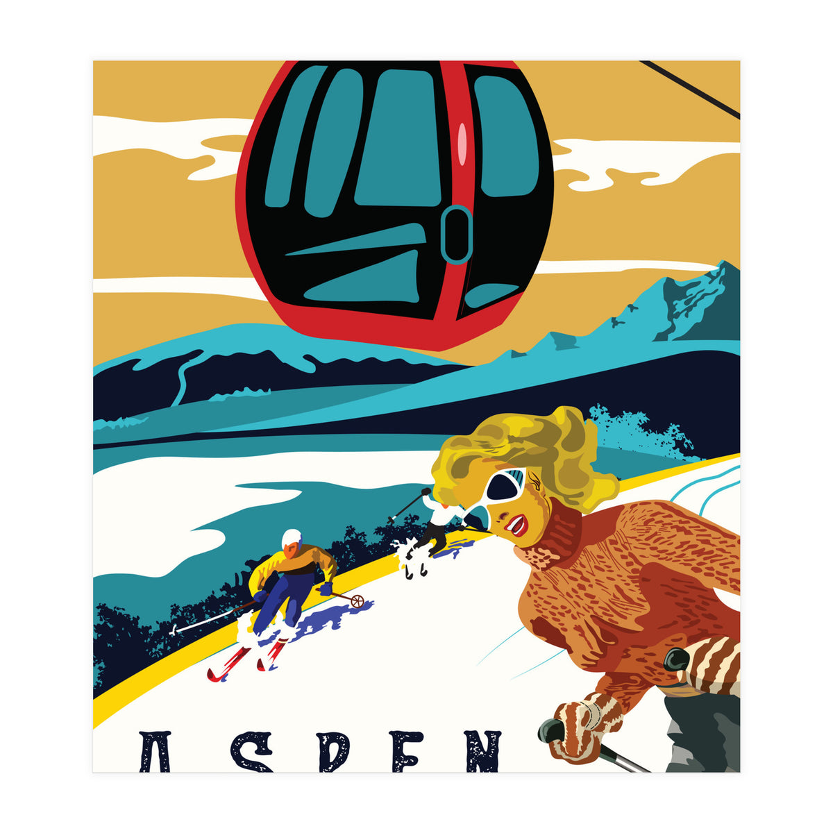 Aspen, Colorado Mountains (Print Only)