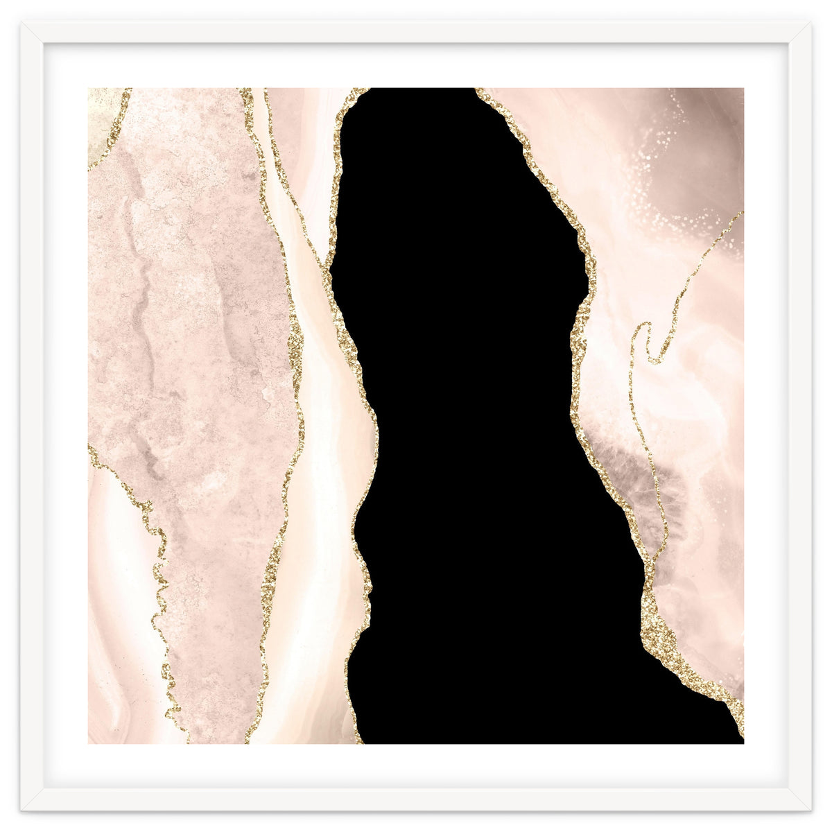 Ivory & Gold Agate Texture 02