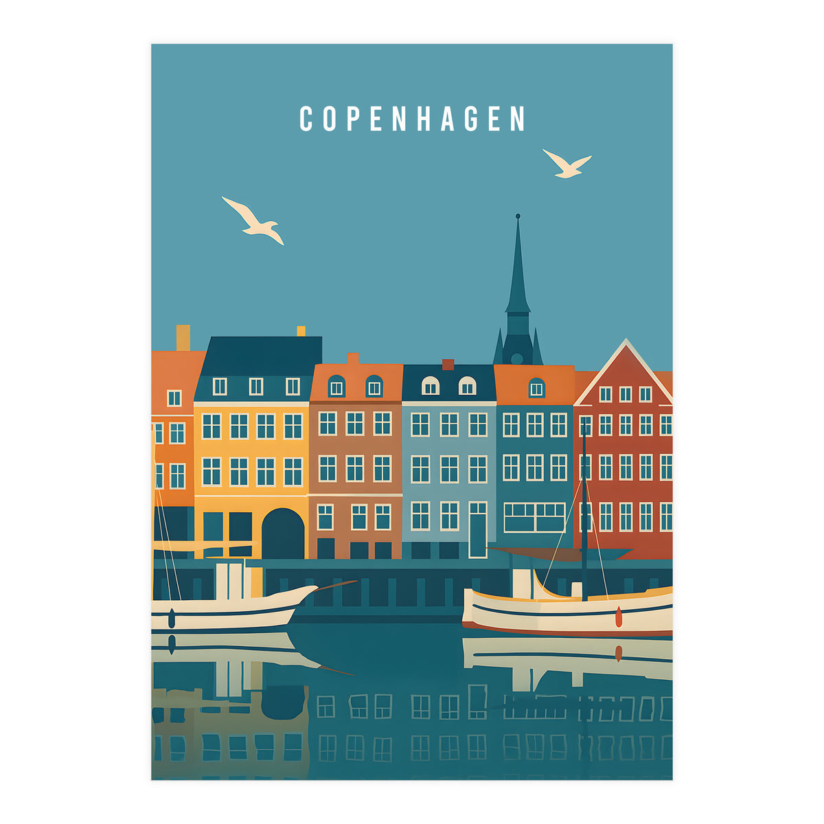 Copenhagen Denmark Scandinavian Design (Print Only)