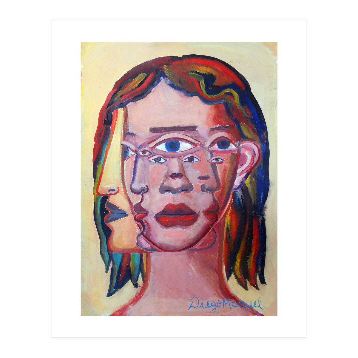 Cabeza De Mujer 8 (Print Only)