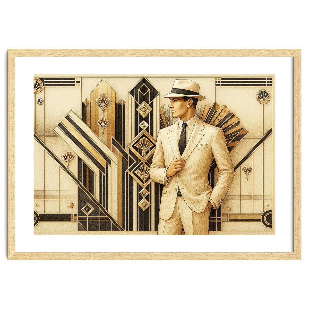 Gatsby Gentleman Art Deco Scene