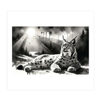 Lynx Resting In Sunlight (Print Only)