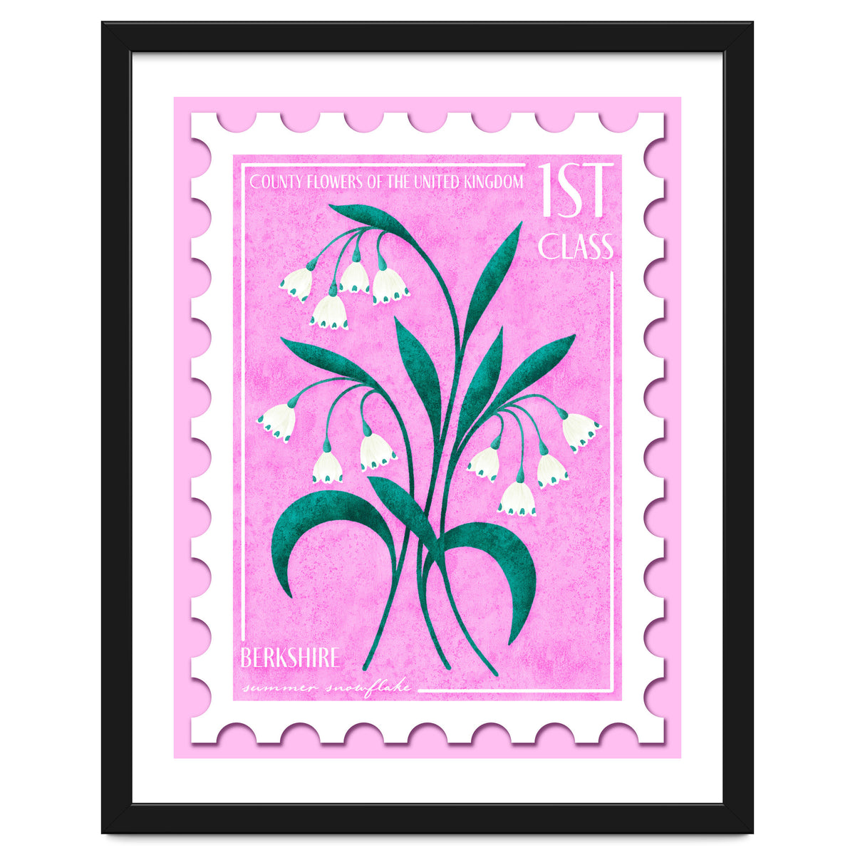 Berkshire Summer Snowflake Postage Stamp