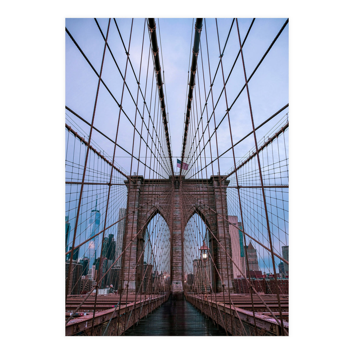 Brooklyn Bridge at Dawn, Iconic New York City Photography (Print Only)