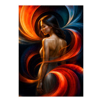 The Beauty of a Woman in an Exotic Pose (Print Only)
