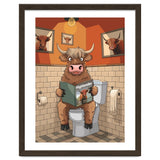 Highland Cow On The Toilet thumbnail